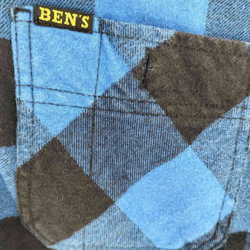 ベンデイビス BEN DAVIS バッファローチェック ネルシャツ メンズ JPN:S