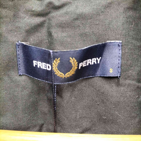 フレッドペリー FRED PERRY EMBROIDERED ZIP THROUGH SHIRT メンズ S