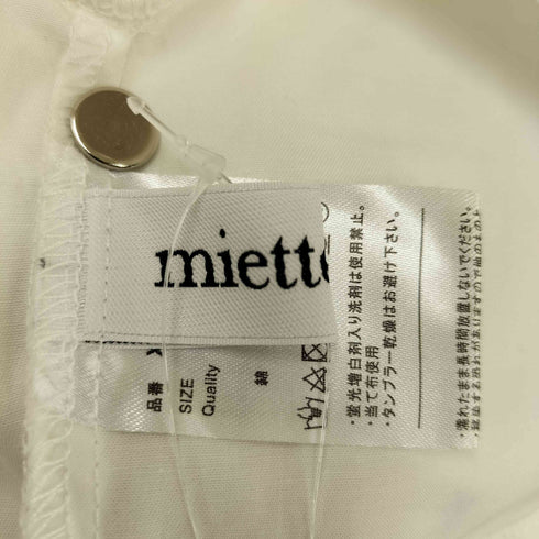 ミエット miette バンドカラーシャツアームボレロ レディース F