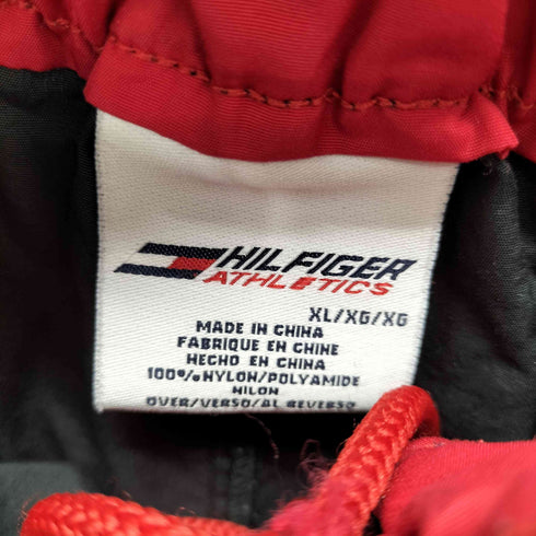 トミーヒルフィガー TOMMY HILFIGER HILFIGER ATHLETICS 90S フラッグロゴ サイドボタンナイロンワイドパンツ メンズ JPN:XL