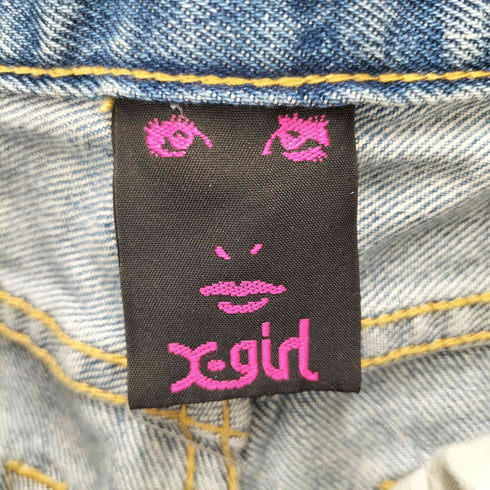エックスガール X-girl HIGH WAISTED FLARE DENIM レディース 1