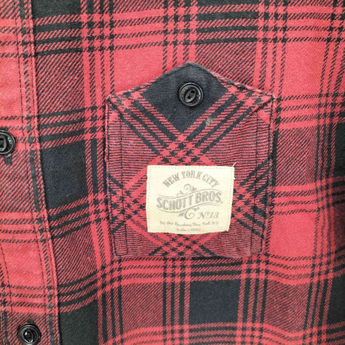 ショットブロス SCHOTT BROS. コットン チェック L/S シャツ メンズ JPN:S