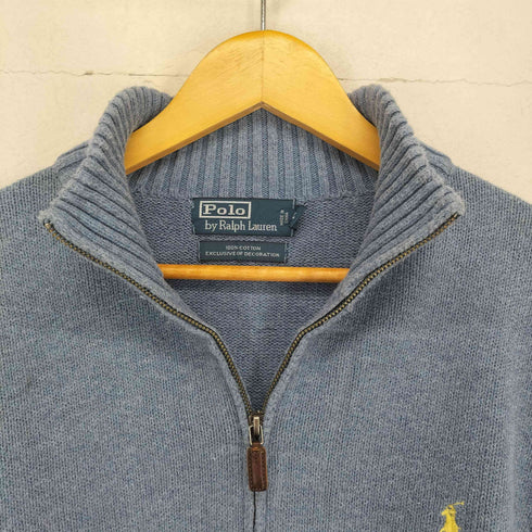 ポロバイラルフローレン Polo by RALPH LAUREN ハイネックハーフジップコットンL/S ニット メンズ JPN:XL