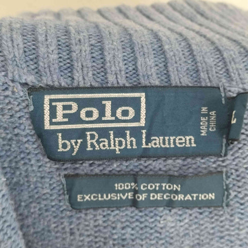 ポロバイラルフローレン Polo by RALPH LAUREN ハイネックハーフジップコットンL/S ニット メンズ JPN:XL