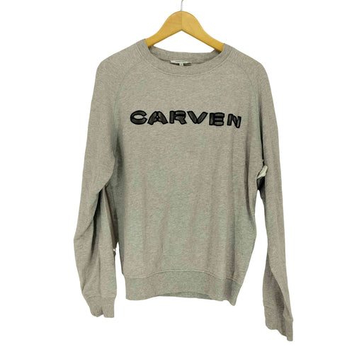 カルヴェン CARVEN Cut Out Logo Sweatshirt レディース import:S