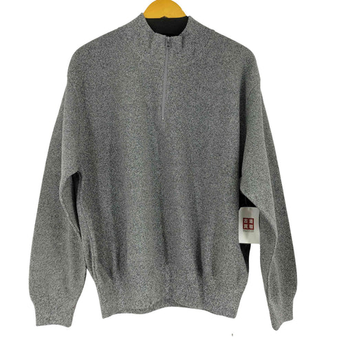 クレプスキュール crepuscule Moss Stitch Half Zip Pullover メンズ 1