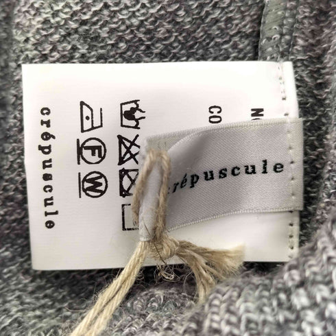 クレプスキュール crepuscule Moss Stitch Half Zip Pullover メンズ 1