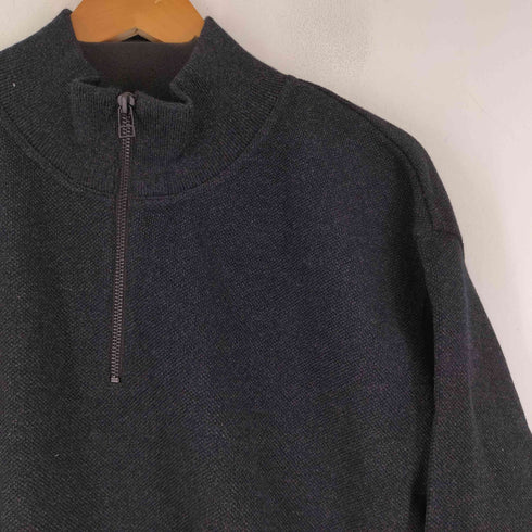 クレプスキュール crepuscule Moss Stitch Half Zip Pullover メンズ 1