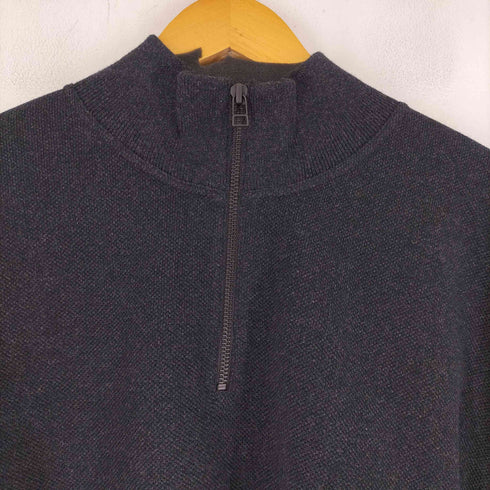 クレプスキュール crepuscule Moss Stitch Half Zip Pullover メンズ 1