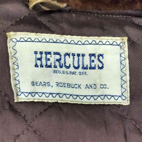 ヘラクレス HERCULES 50s-60s CONMAR ZIP 襟ボア 中綿 キルティング フライト ジャケット メンズ