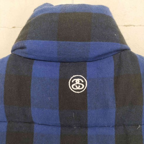 ステューシー Stussy チェック柄コーデュロイ切替ダウンベスト メンズ JPN:L