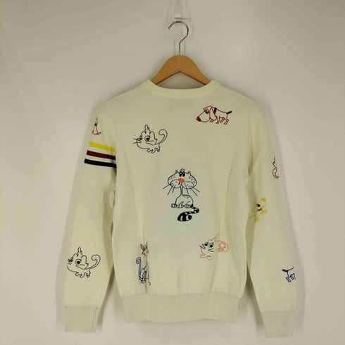 ザディグエヴォルテール ZADIG&VOLTAIRE 鈴付き アニマル刺繍 シルク混 レーヨンナイロン ニット レディース 38