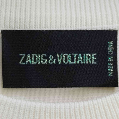 ザディグエヴォルテール ZADIG&VOLTAIRE 鈴付き アニマル刺繍 シルク混 レーヨンナイロン ニット レディース 38