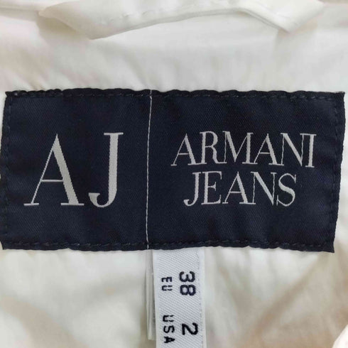 アルマーニジーンズ ARMANI JEANS ロゴ刺繍 ポリアミド フーデッドコート レディース EU:38