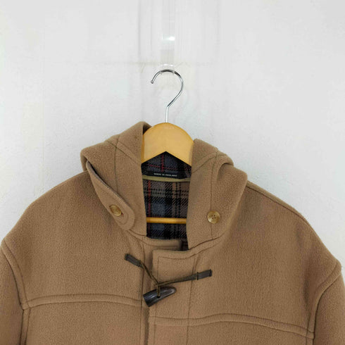 バーバリーズ BURBERRYS 英国製 裏チェック メルトンウール ダッフルコート メンズ import:M