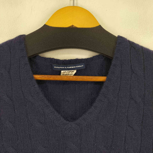 ラルフローレンゴルフ RALPH LAUREN GOLF カシミヤ vネックニット レディース