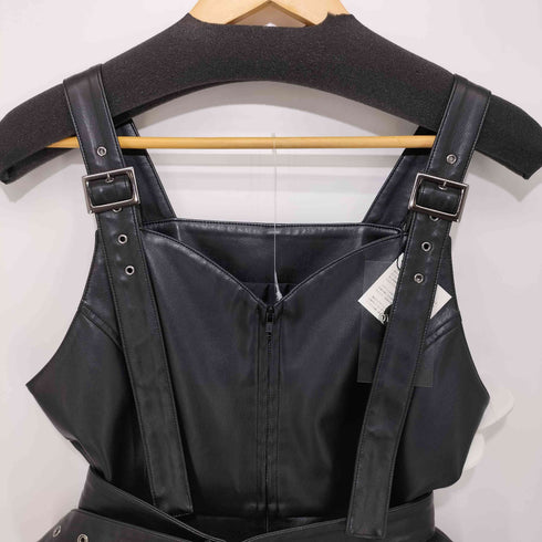 ケモノ KEMONO synthetic lether busier onepiece レディース F