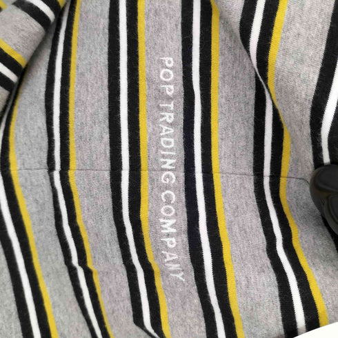 ポップトレーディングカンパニー POP TRADING COMPANY Pop Striped Longsleeve T-Shirt メンズ JPN:L