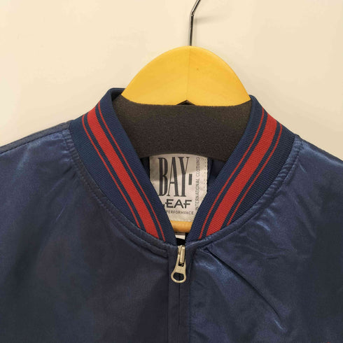 BAY-LEAF バックロゴ刺繍 ナイロンスカジャン メンズ JPN:M