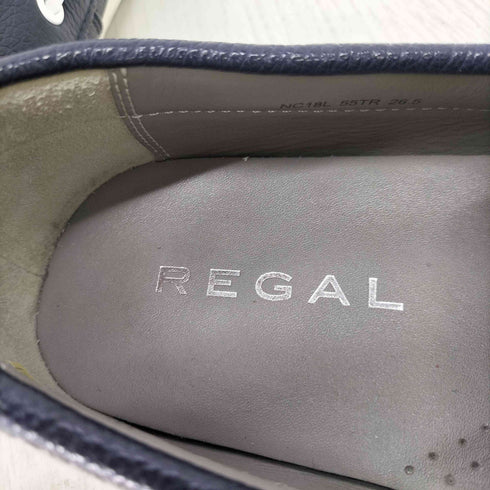 リーガル REGAL マルチカラーレザーデッキシューズ トリコロール メンズ JPN:26.5