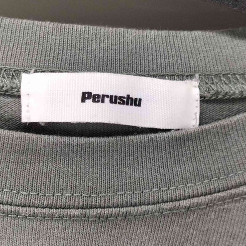 ペルーシュ Perushu ユーズドライクロックTシャツ メンズ LL