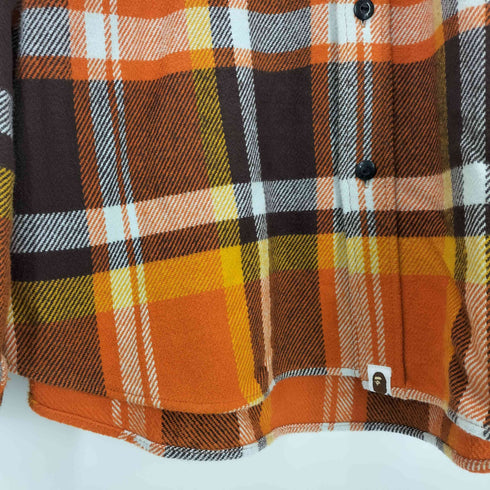アベイシングエイプ A BATHING APE BAPE CHECK RELAXED FIT SHIRT メンズ import:L
