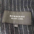 バーバリーブラックレーベル BURBERRY BLACK LABEL ウール混 ピンストライプ 2Bテーラードジャケット メンズ LL