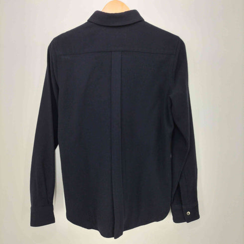 ローブドシャンブルコムデギャルソン robe de chambre COMME des GARCONS AD1999 ウール混 プレーン L/Sシャツ レディース JPN:M