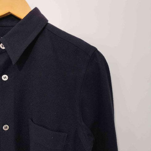 ローブドシャンブルコムデギャルソン robe de chambre COMME des GARCONS AD1999 ウール混 プレーン L/Sシャツ レディース JPN:M