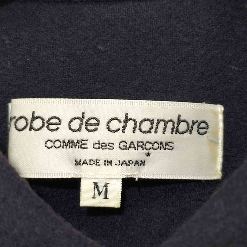 ローブドシャンブルコムデギャルソン robe de chambre COMME des GARCONS AD1999 ウール混 プレーン L/Sシャツ レディース JPN:M