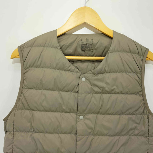 ムジルシリョウヒン 無印良品 23AW 軽量ダウンノーカラーベスト(帯電防止裏地) メンズ JPN:L