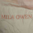 ミラオーウェン Mila Owen ロゴ刺繍 フリンジストール レディース