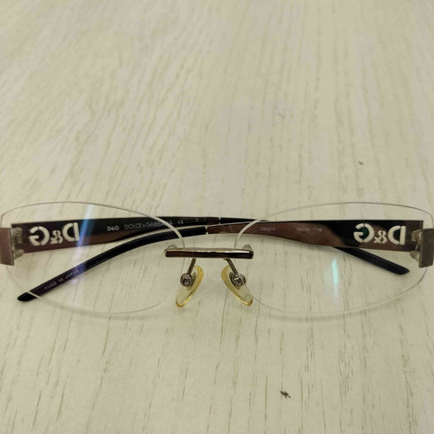 ドルチェアンドガッバーナ DOLCE&GABBANA クリアレンズ リムレスメガネ メンズ 58□14 135