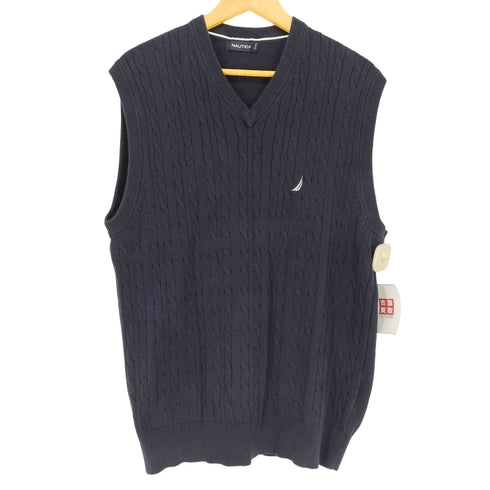 ノーティカ NAUTICA ケーブルニットベスト メンズ JPN:L