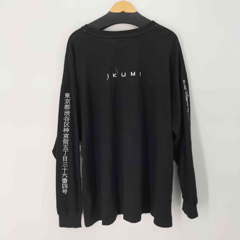 イクミ IKUMI 刺繍デザイン L/S Tシャツ メンズ FREE