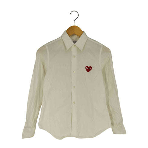 プレイコムデギャルソン PLAY COMME des GARCONS ハート刺繍 シャツ レディース JPN:S