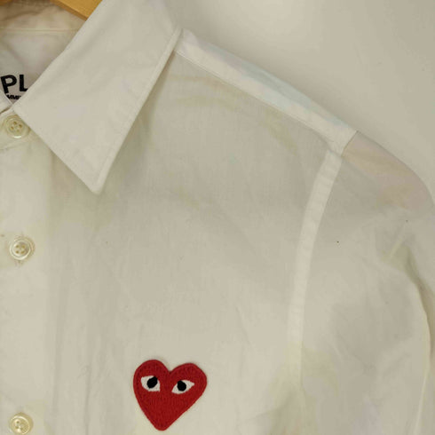 プレイコムデギャルソン PLAY COMME des GARCONS ハート刺繍 シャツ レディース JPN:S