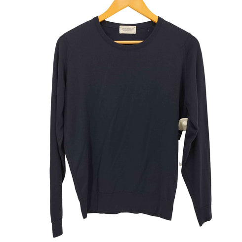 ジョンスメドレー JOHN SMEDLEY イングランド製 メリノウール クルーネックニット メンズ M