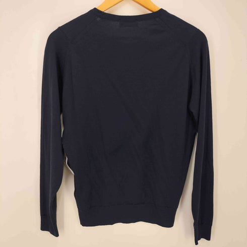 ジョンスメドレー JOHN SMEDLEY イングランド製 メリノウール クルーネックニット メンズ M