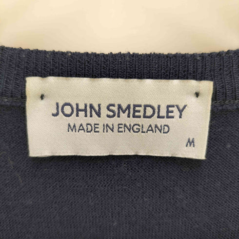 ジョンスメドレー JOHN SMEDLEY イングランド製 メリノウール クルーネックニット メンズ M