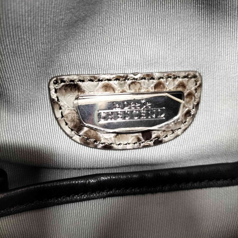 LA DEEVE CRESCEND パイソン柄 レザーバックパック メンズ