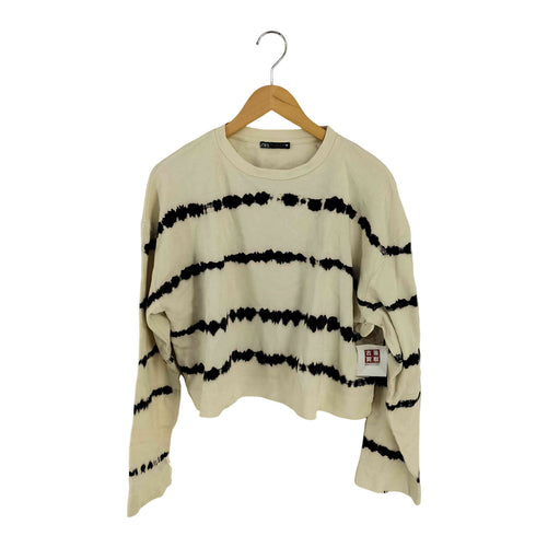 ザラ ZARA タイダイ クロップド クルーネックカットソー レディース import:L