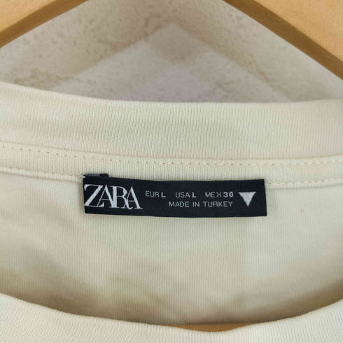 ザラ ZARA タイダイ クロップド クルーネックカットソー レディース import:L