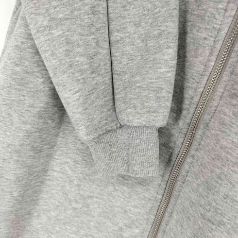 glitgern ジップアップフーデッドワンピース レディース