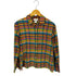 California Style マルチカラーレギュラーカラーシルクシャツ レディース JPN:M