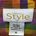 California Style マルチカラーレギュラーカラーシルクシャツ レディース JPN:M