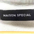 メゾンスペシャル MAISON SPECIAL Front Zip Short Hoodie レディース FREE
