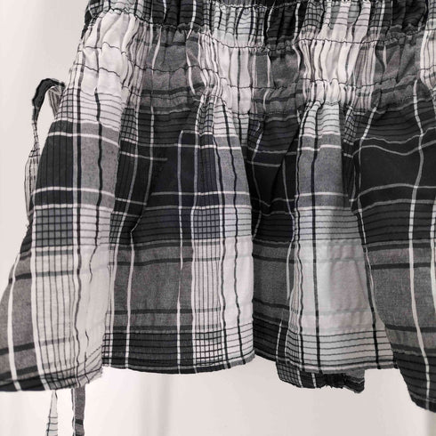 メゾンスペシャル MAISON SPECIAL Checked Shirring Bustier レディース FREE