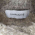 シンプリシテェ SIMPLICITE シャギーカーディガン レディース
