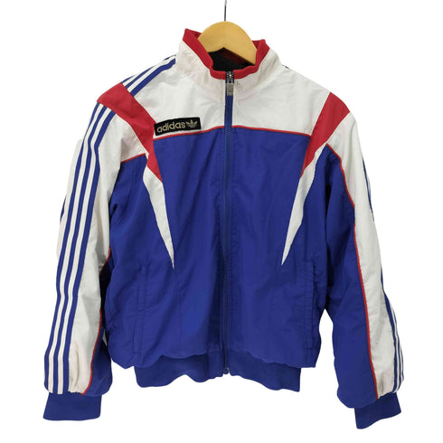 アディダス adidas 90S 3ストライプス デサント製 マルチカラー ナイロンジャケット メンズ JPN:M